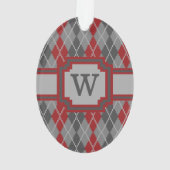 Assen en Embers Argyle Acryl Ornament (achterkant)