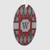 Assen en Embers Argyle Acryl Ornament (voorkant)