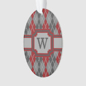 Assen en Embers Argyle Acryl Ornament (voorkant)