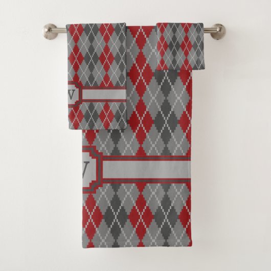 Assen en Embers Argyle Handdoek Set (Insitu)
