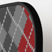 Assen en Embers Argyle Pickleball Paddle (Links Detail)