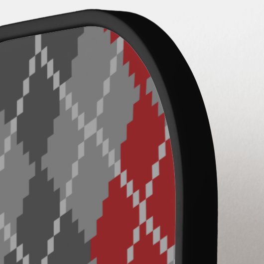 Assen en Embers Argyle Pickleball Paddle (Links Detail)