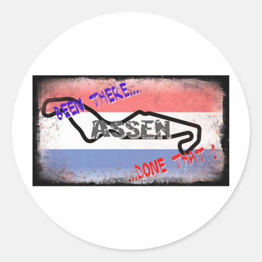 Assen - Heb je dat gedaan? Ronde Sticker (Voorkant)