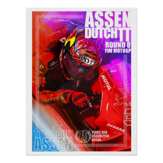 Assen, Nederlands TT poster door Murraymoto