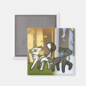 Assepelt- en sorrelstaartmagneet magneet (Voorkant / Achterkant)