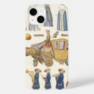 Assepoester, antieke Victoriaanse papieren poppens Case-Mate iPhone Case