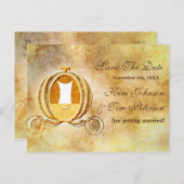 Assepoester Bewaar de datum bruiloft Briefkaart (Voorkant / Achterkant)