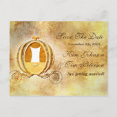 Assepoester Bewaar de datum bruiloft Briefkaart (Voorkant)