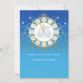 Assepoester bijna middernacht blauwe gouduitvindin kaart (Achterkant)