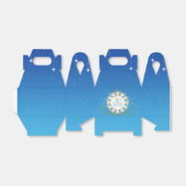 Assepoester Bijna middernacht blauwe gunst dozen Bedankdoosjes (Uitgevouwen)