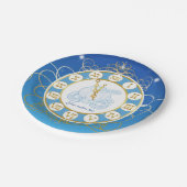 Assepoester Bijna Middernacht Blauwe Partij Borden Papieren Bordje (Gekanteld)