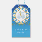 Assepoester Bijna Midnight Blue Party Gift Label Cadeaulabel (Voorkant)