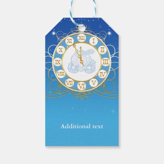 Assepoester Bijna Midnight Blue Party Gift Label Cadeaulabel (Achterkant)