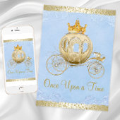 Assepoester Blauw Once Upon a Time Prinses Verjaar Kaart
