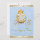 Assepoester Blauw Once Upon a Time Prinses Verjaar Kaart (Voorkant)