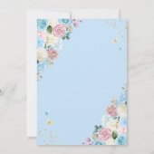 Assepoester Blauw & Roze Sprookje Prinses Zoet 16 Kaart (Achterkant)