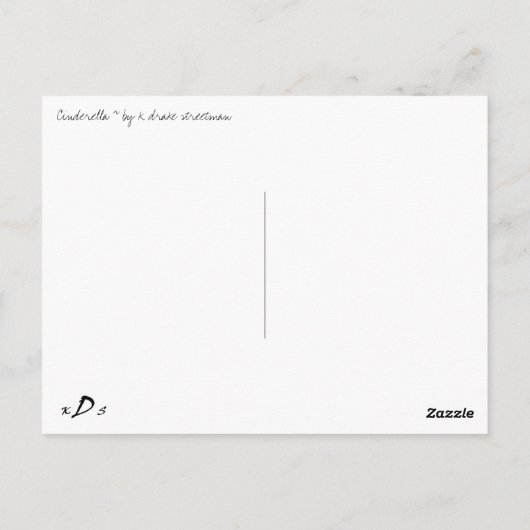 Assepoester Briefkaart (Achterkant)