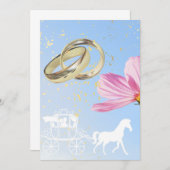 Assepoester bruiloft kaart (Voorkant / Achterkant)