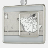  Assepoester-decoratie Verzilverd Omlijst Ornament (Links)