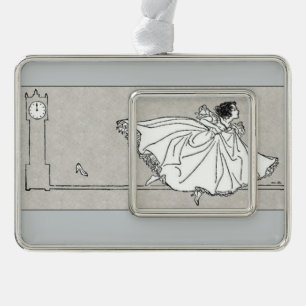  Assepoester-decoratie Verzilverd Omlijst Ornament