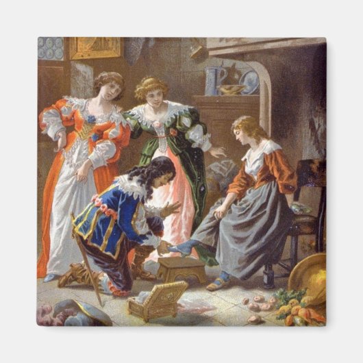 Assepoester die op de Slipper tikt Magneet (Voorkant)