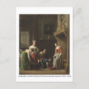 Assepoester, een perfecte match (1818) briefkaart