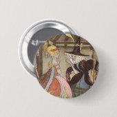 Assepoester en de fee, Klassiek Sprookje Ronde Button 5,7 Cm (Voorkant /achterkant)