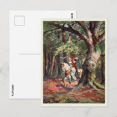 Assepoester en de Prins, 1907,  stijl Briefkaart (Voorkant / Achterkant)