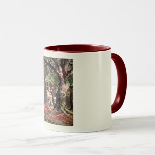 Assepoester en de Prins, 1907,  stijl Mok (Voorkant rechts)