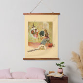 Assepoester en haar feeënmoeder hangend wandkleed (Slaapkamer)