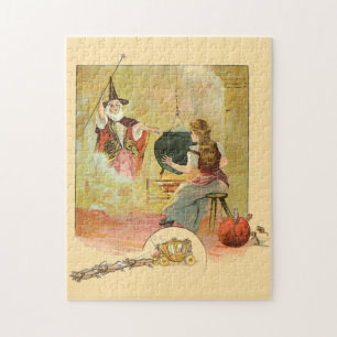 Assepoester en haar feeënmoeder legpuzzel