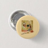 Assepoester en haar Goede Fee Ronde Button 3,2 Cm (Voorkant /achterkant)