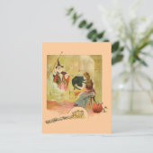 Assepoester en haar moeder van haar familie briefkaart (Staand voorkant)