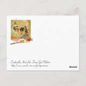 Assepoester en haar moeder van haar familie briefkaart (Achterkant)