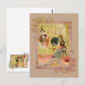 Assepoester en haar moeder van haar familie briefkaart (Voorkant / Achterkant)