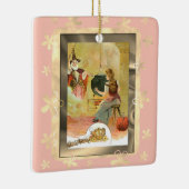 Assepoester en haar moeder van haar familie keramisch ornament (Rechts)