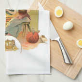 Assepoester en haar moeder van haar familie theedoek (Quarter Fold)