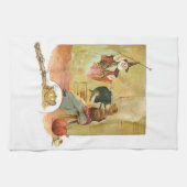 Assepoester en haar moeder van haar familie theedoek (Horizontaal)