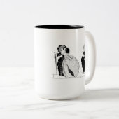 Assepoester en haar naadloze stepsisters tweekleurige koffiemok (Voorkant rechts)