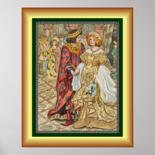 Assepoester en haar prins ~ Bij de bal ~ 1912 ~ Poster