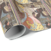 Assepoester en keiharde godmoeder,  feiharde schil cadeaupapier (Rol Hoek)