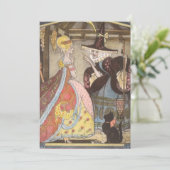 Assepoester en keiharde godmoeder,  feiharde schil kaart (Staand voorkant)