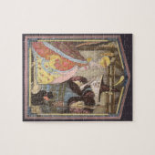 Assepoester en keiharde godmoeder,  feiharde schil legpuzzel (Horizontaal)