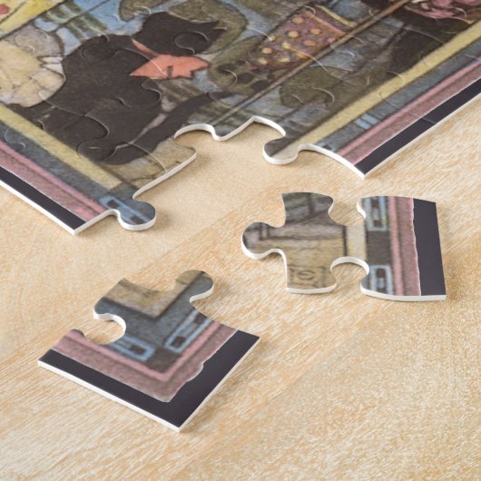 Assepoester en keiharde godmoeder,  feiharde schil legpuzzel (Zijkant)