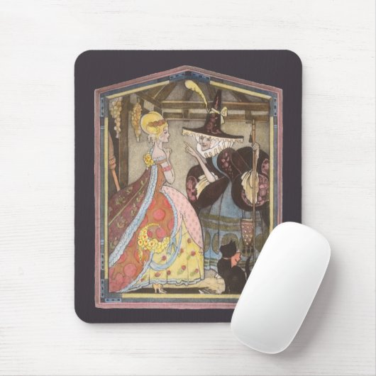 Assepoester en keiharde godmoeder, feiharde schil muismat (Met muis)