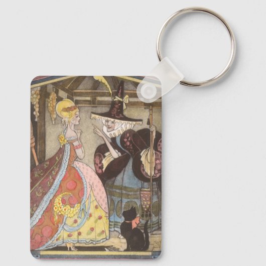 Assepoester en keiharde godmoeder, feiharde schil sleutelhanger (Achterkant)