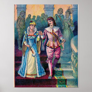 Assepoester en Prins Poster