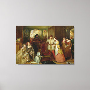 Assepoester en slipper canvas afdruk