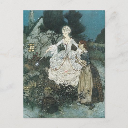  Assepoester Fairy Godmoeder van Edmund Dulac Briefkaart (Voorkant)