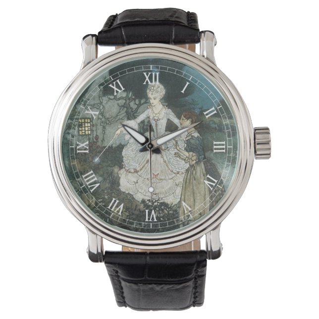  Assepoester Fairy Godmoeder van Edmund Dulac Horloge (Voorkant)